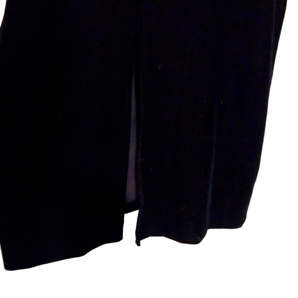 🔵BOGO FREE🔵 Vintage 90's Dressy Betsy Black Velvet Maxi Dress Sz 16 - Picture 4 of 5